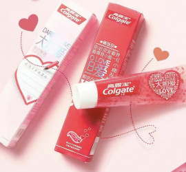Combo 2 tuýp kem đánh răng tình yêu hương bạc hà quà tặng Valentine Colgate