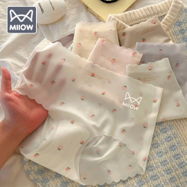 Combo 4 chiếc quần lót lụa băng mỏng không viền Miiow