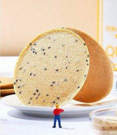 Bánh quế sơn dược mè đen ăn sáng nuôi dưỡng tỳ vị